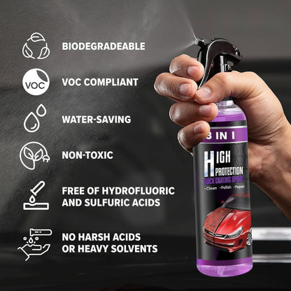 3-in-1 Quick Car Ceramic Coating Spray (Pack of 3)
